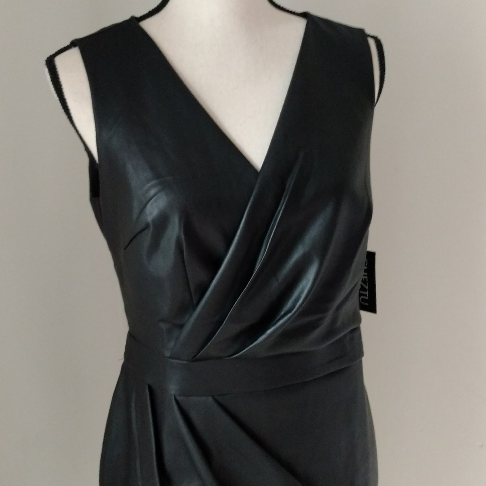 CHEZTU Faux Leather Dress - Picture 5 of 5